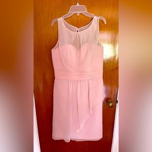 Light pink dress by Eden Maids Bridesmaid Collection.